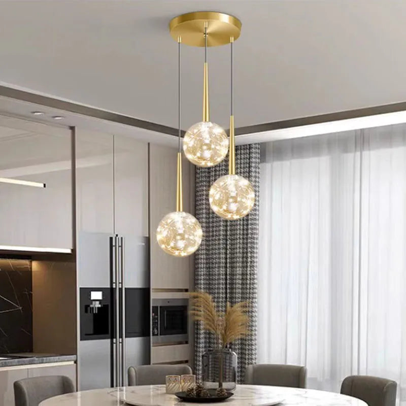 Nordic chandelier pendant indoor lighting home decor - vue 5 sur 10