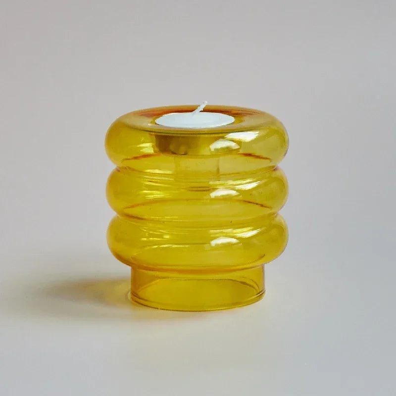 Decorative conical candle holders for weddings and parties