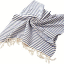 Turkish cotton woven beach towel with striped design