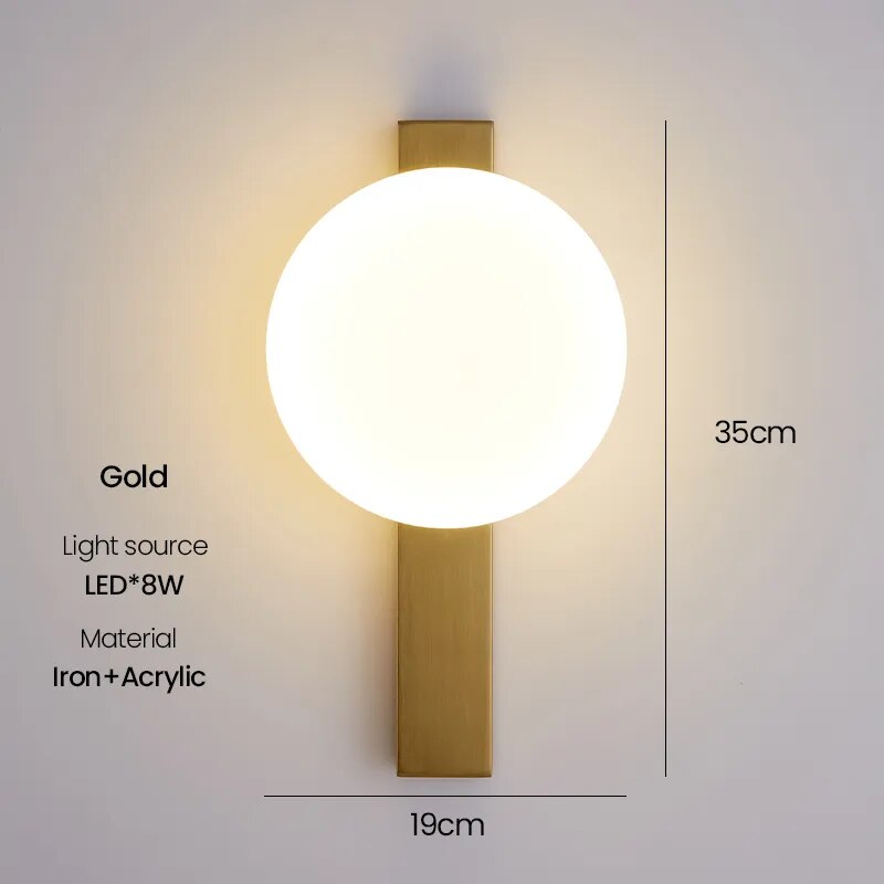 Modern LED wall light - vue 8 sur 8