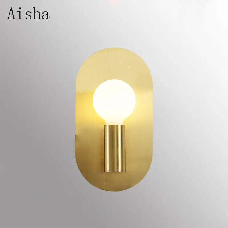 Luxury oval Nordic wall light for interior decoration