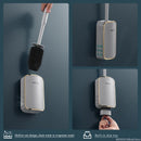 Luxury wall-mounted toilet brush quick cleaning bathroom accessories