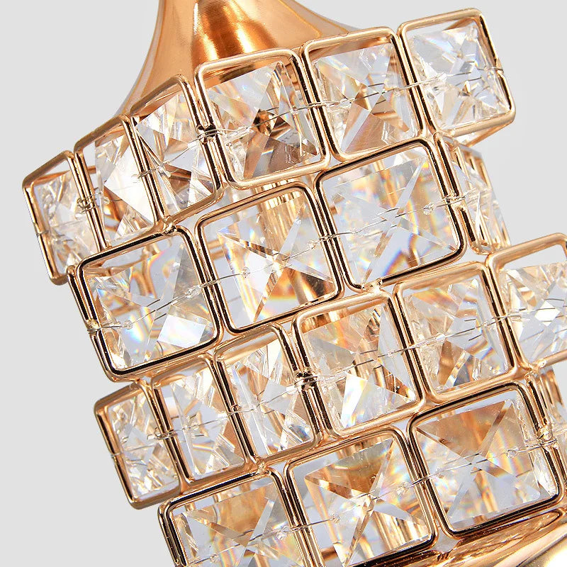 Modern crystal table lamp for luxury interior decoration
