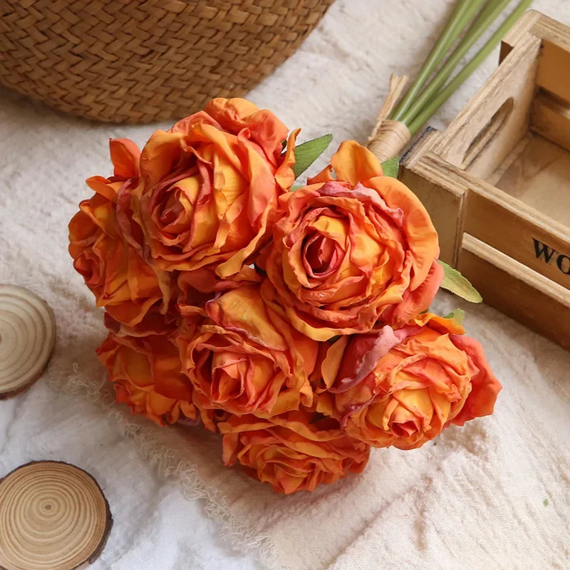 Artificial rose bouquet for decoration and photography - vue 13 sur 13