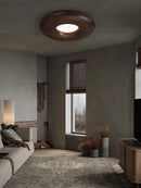 Modern retro wood LED ceiling light large chandelier