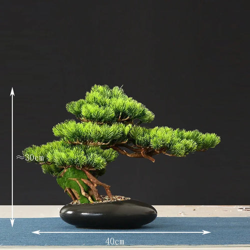 Artificial bonsai tree for indoor decoration and landscaping - vue 26 sur 36