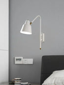 modern wall light with swing arm for elegant interior