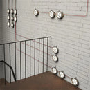 Vintage industrial outdoor wall light waterproof iron and glass