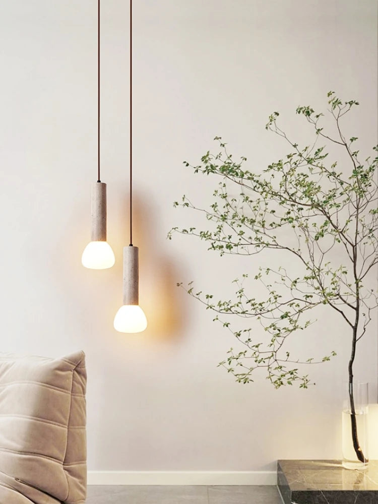 Creative stone chandelier for modern indoor lighting