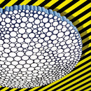 Minimalist honeycomb LED ceiling light, creative and elegant