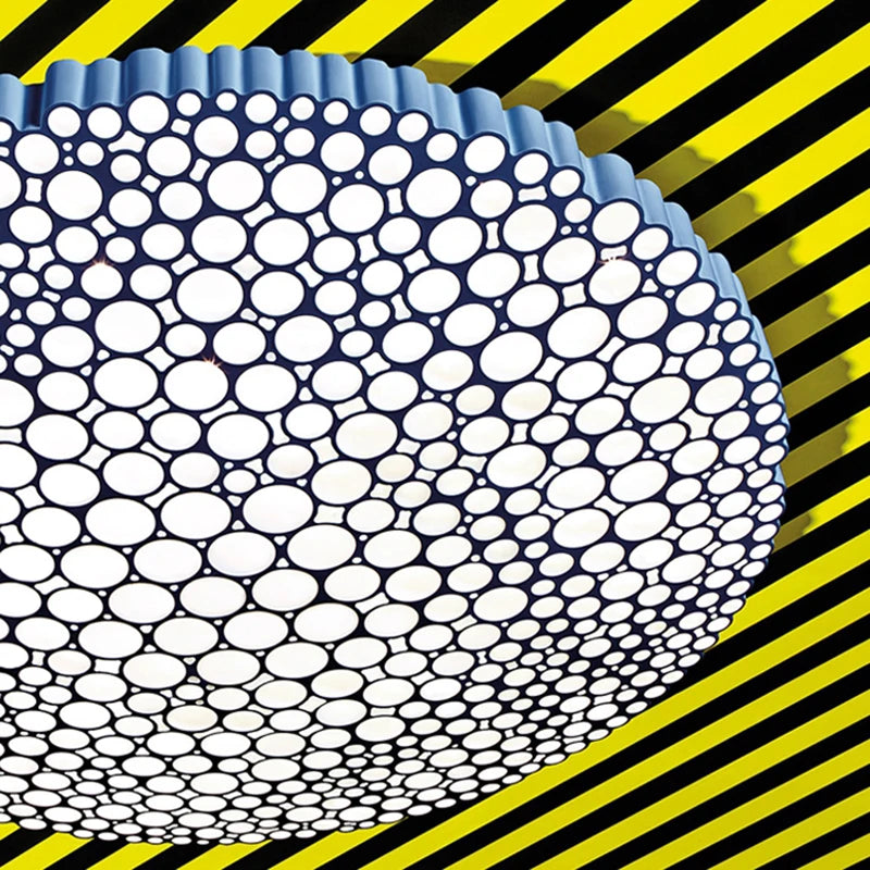 Minimalist honeycomb LED ceiling light, creative and elegant - vue 5 sur 12