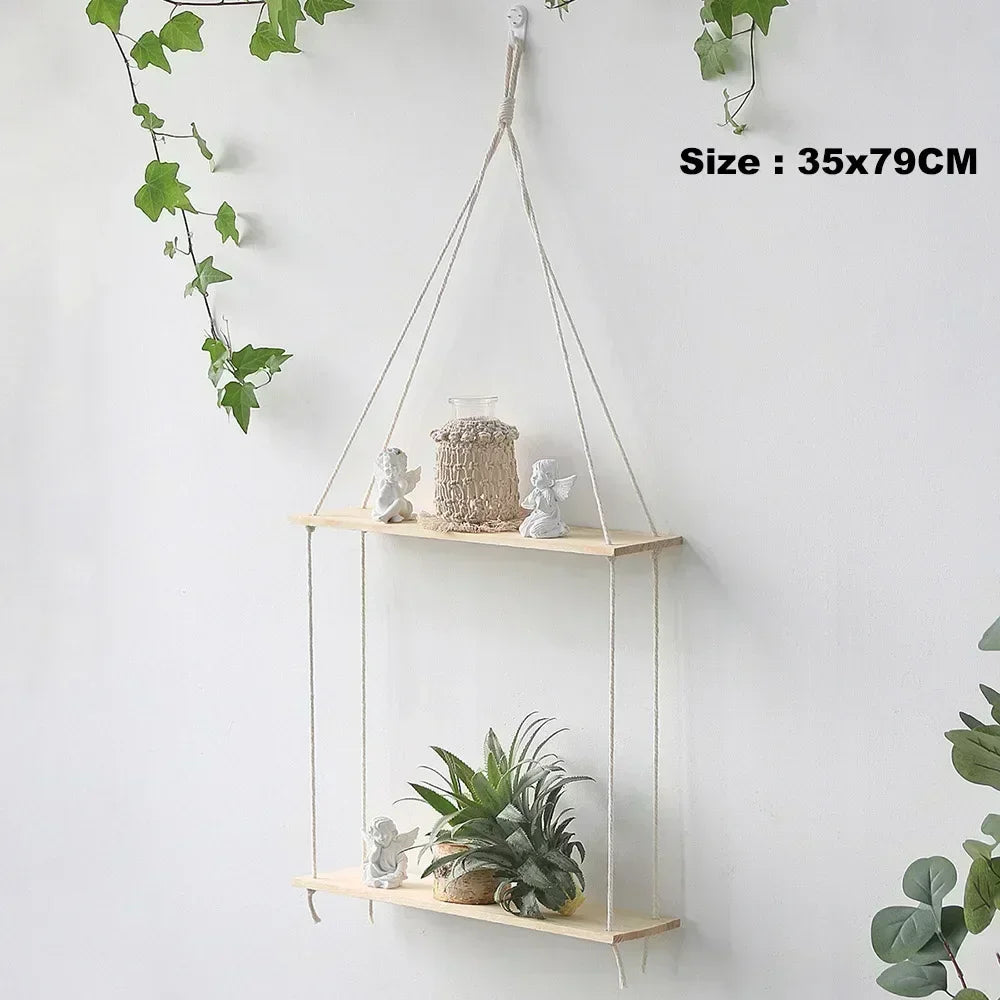 rope and wood wall swing for Nordic decoration - vue 9 sur 13