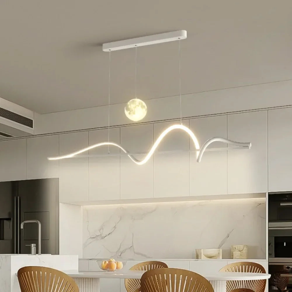 Modern linear pendant light for Nordic home decor