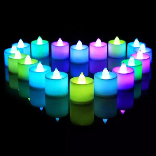 flameless led candles for wedding party decoration Christmas heart shaped - vue 5 sur 14
