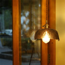 Modern nordic and antique style brass and glass LED pendant light