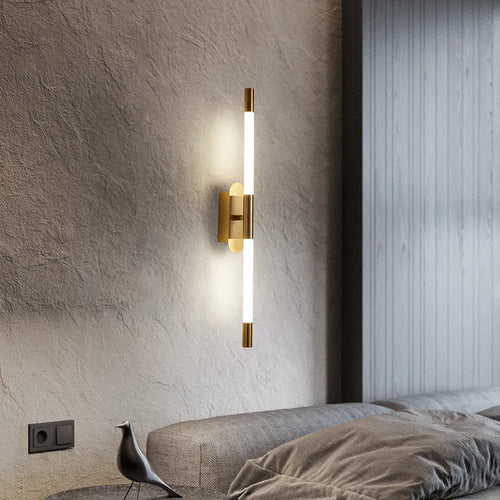 Modern nordic design long line LED wall light - vue 2 sur 8