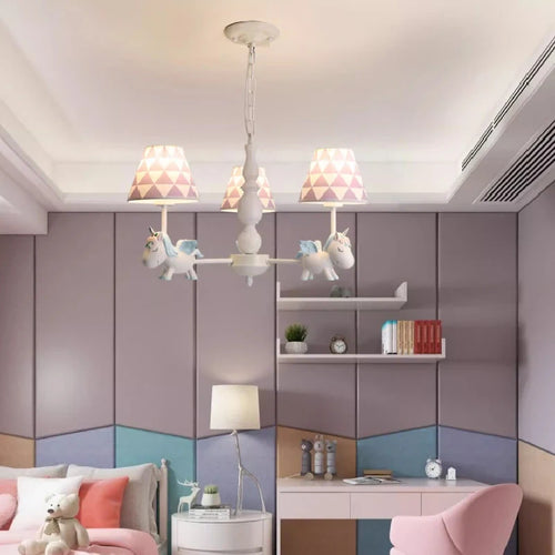 Nordic style rotating LED children’s chandelier, romantic and cosy - vue 4 sur 24