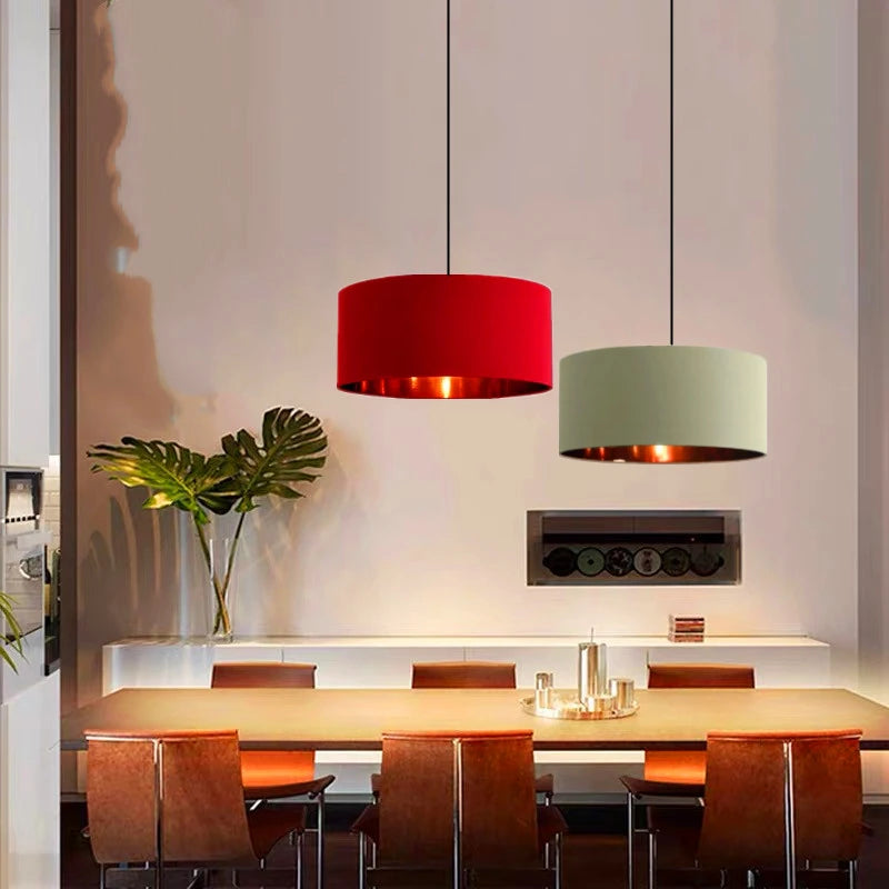 Linen chandelier for modern and elegant interior decor