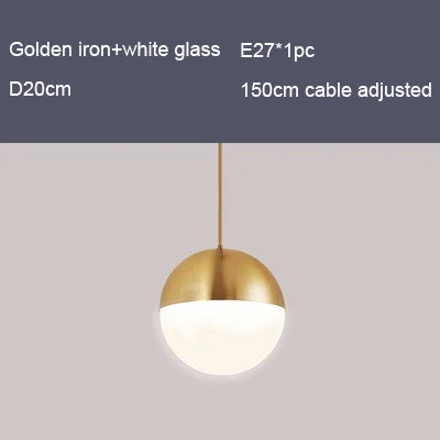 Nordic chequered glass pendant light for modern decor - vue 13 sur 12