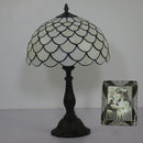 Retro Mediterranean LED stained glass table lamp