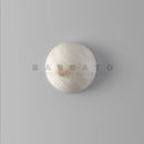 Nordic design round dolomite marble wall light for indoor lighting