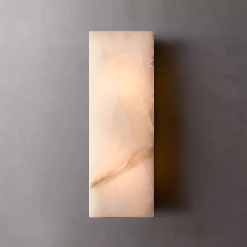 Waterproof outdoor LED wall light with natural marble design 2024 - vue 9 sur 9