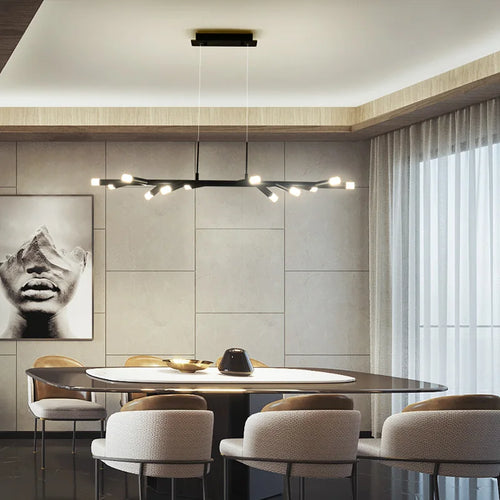 Modern LED chandelier for Nordic interior decoration - vue 4 sur 9
