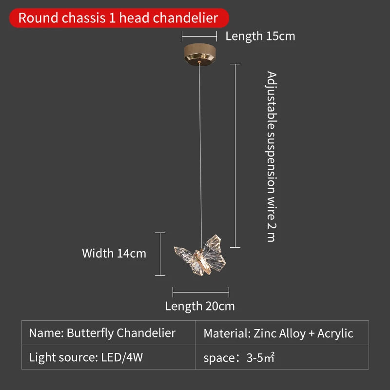 suspension en cristal nordique avec éclairage moderne décoratif - vue 13 sur 18