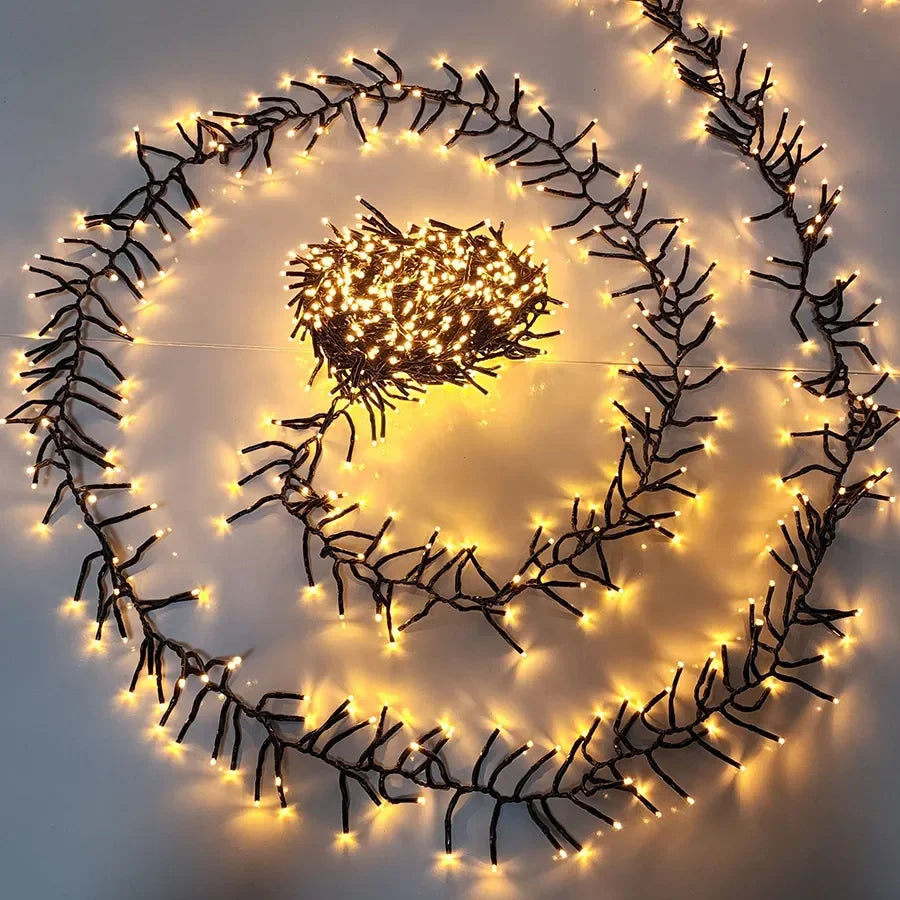 Waterproof 2000 LED Christmas string lights for outdoor use, 8 modes