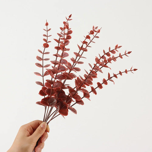 Set of 5 artificial eucalyptus branches for floral decoration - vue 10 sur 12
