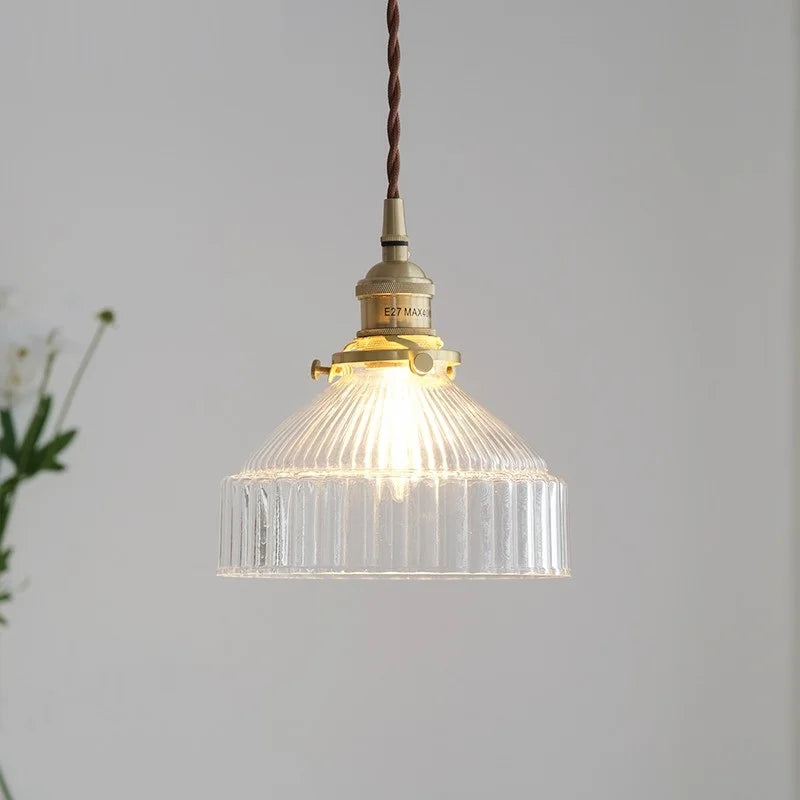 Japanese vintage glass pendant light for loft lighting