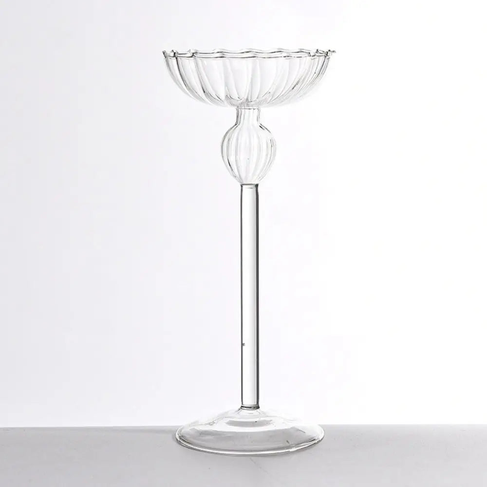 creative striped candlestick for romantic and craft decoration - vue 5 sur 10