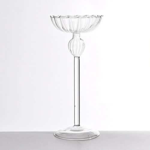 creative striped candlestick for romantic and craft decoration - vue 5 sur 10