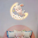 Decorative strawberry rabbit wall light for children's bedroom