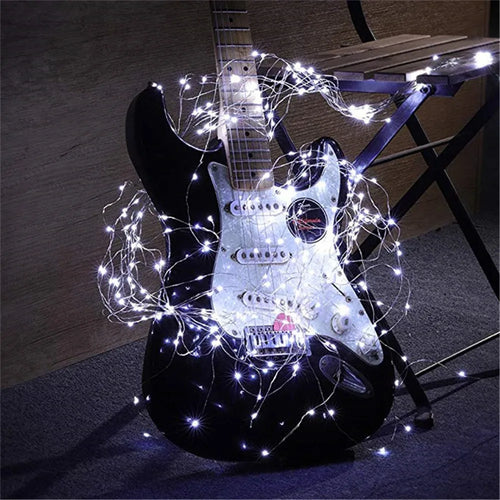 Copper wire string lights for party decoration - vue 7 sur 6