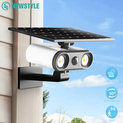 Outdoor solar lights with motion sensor and dummy camera