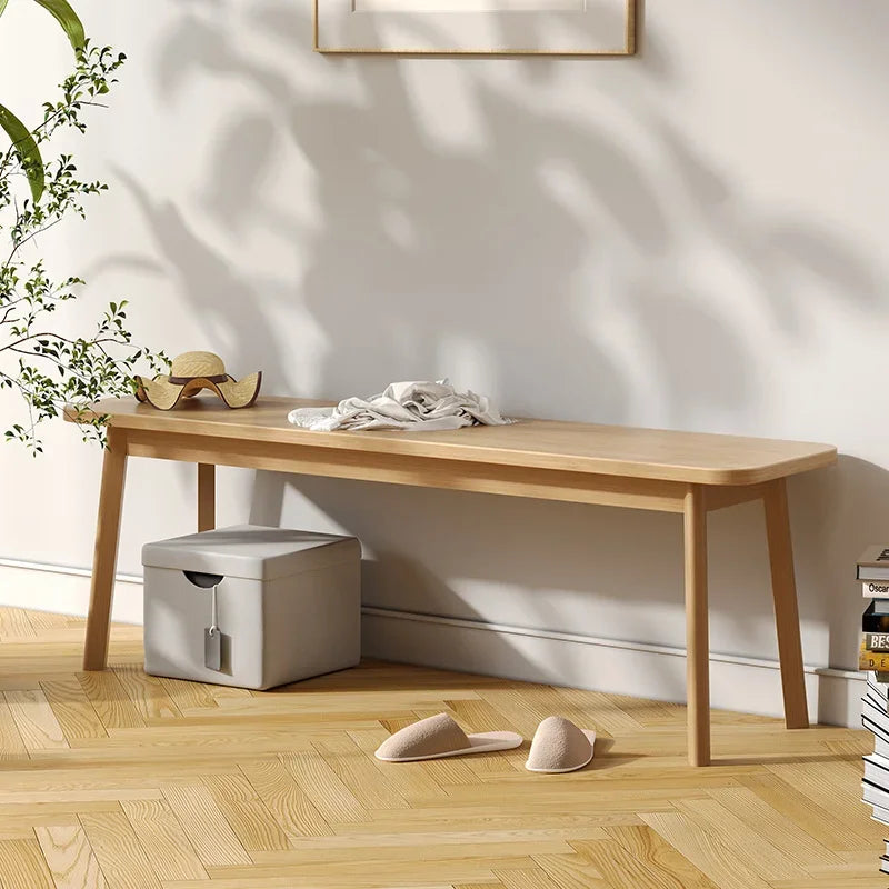 walnut stool for dining room and fitting room Chinese style - vue 4 sur 10