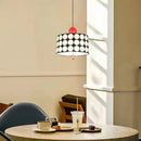 Cylindrical metal pendant light