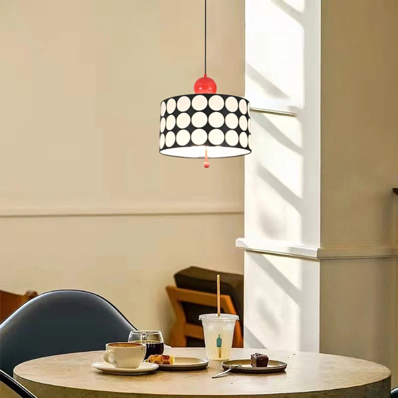Cylindrical metal pendant light - vue 4 sur 7