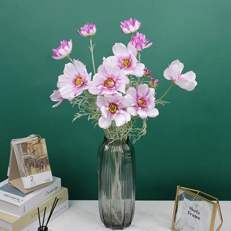 Silk artificial flower branch for wedding decoration - vue 3 sur 12