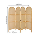 mobile japanese style folding rattan screen