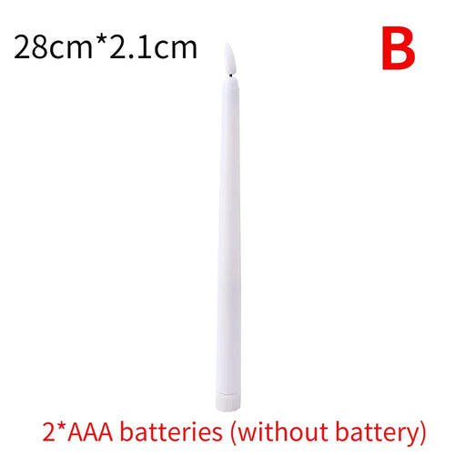 set of flameless flickering LED candles for Christmas decoration - vue 15 sur 15