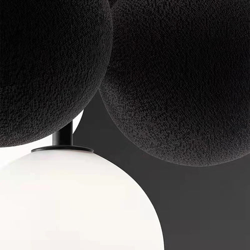 Pendant light with adjustable cord and PVC sphere - vue 6 sur 10