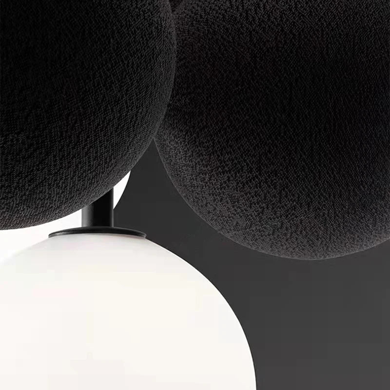 Pendant light with adjustable cord and PVC sphere - vue 5 sur 10