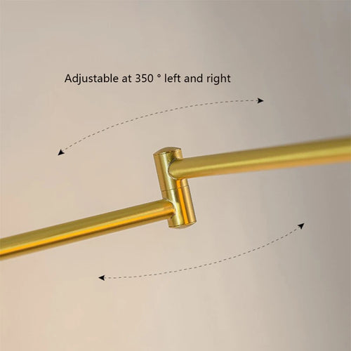 Nordic wood bedside wall lamp with adjustable ceramic shade - vue 7 sur 7