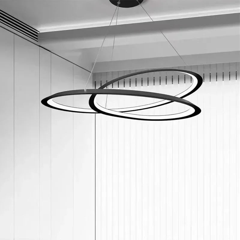 Modern LED pendant chandelier decorative indoor light - vue 3 sur 8