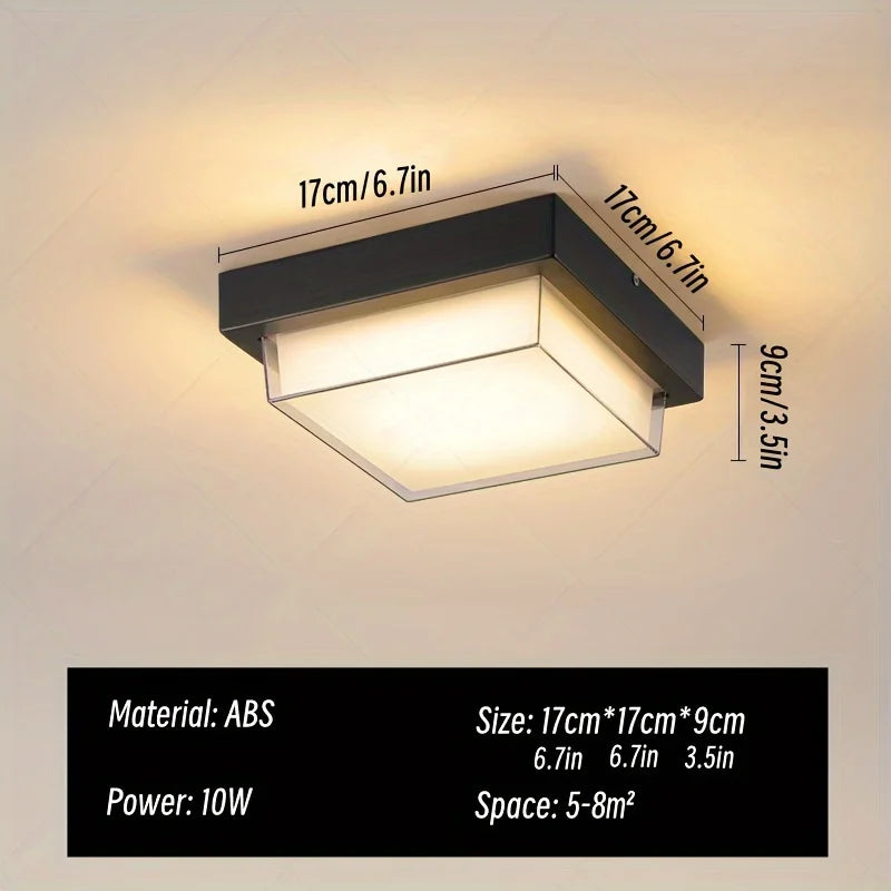 Modern waterproof outdoor ceiling light for garden and balcony