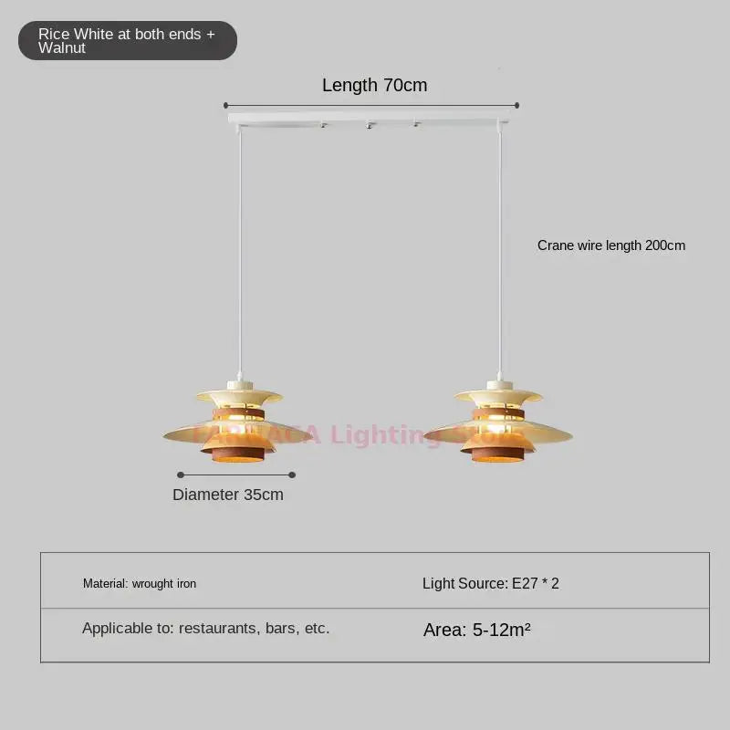 Creative Nordic Japanese style designer chandelier for bar and living room