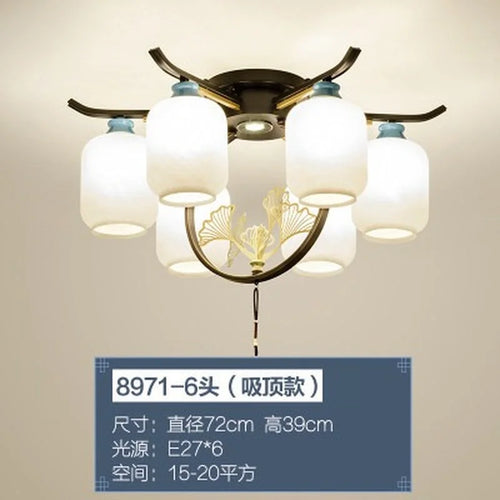 Chinese retro chandelier for elegant and cosy lighting - vue 20 sur 21