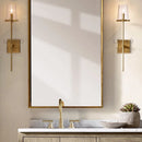 Modern glass LED wall light for interior lighting